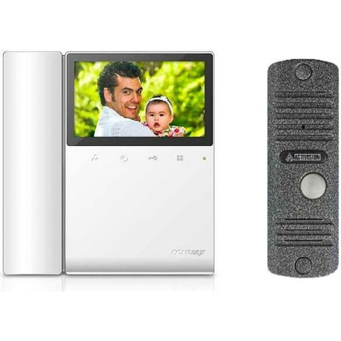 Комплект видеодомофона и вызывной панели COMMAX CDV-43K2 White/AVC305S