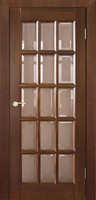 Межкомнатная дверь Антарес Английская решетка остекленная