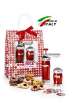 Подарочный набор Marcato Design Pack Rosso (2 в 1) пресс для печенья и сито просеиватель, цвет красный