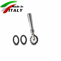 Ручная лапшерезка - фигурный нож для теста, лапши, пасты Marcato Design Pastawheel Argento, серебряный