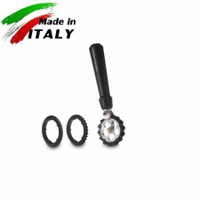 Ручная лапшерезка - фигурный нож для теста, лапши, пасты Marcato Design Pastawheel Nero, черный