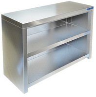 Полка-шкаф кухонная без дверей из нержавеющей стали ПН-121/800 (800x350x600 мм) Техно ТТ