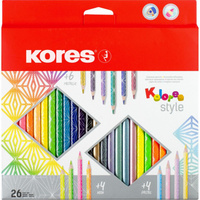 Трехгранные цветные карандаши Kores 1311707