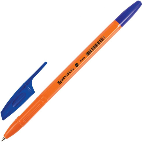 Шариковая ручка BRAUBERG X-333 Orange