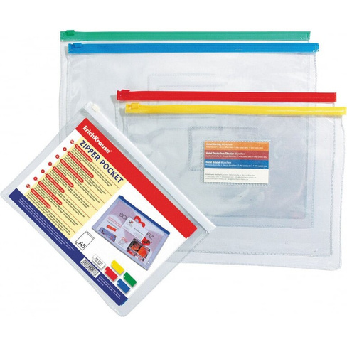 Пластиковый папка ErichKrause PVC Zip Pocket