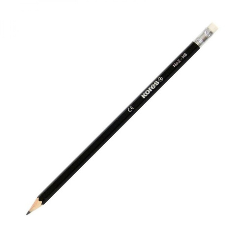 Шестигранный чернографитный карандаш Kores 128910