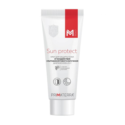 Крем воздействия ультрафиолетового излучения TM Primaterra M Solo Sun Protect
