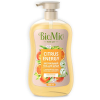 Натуральный гель для душа BioMio Citrus Energy с эфирными маслами апельсина и бергамотаапельсин и бергамот, 650 мл, 650
