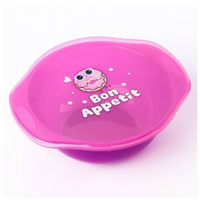 Тарелка для кормления Bon Appetit, c крышкой, цвет фиолетовый Mum&Baby