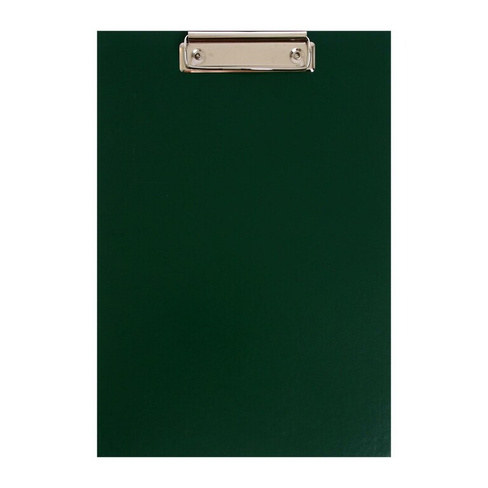 Планшет с зажимом а4, 2 мм, calligrata прочный, картон/бумвинил, зеленый (клипборд) Calligrata