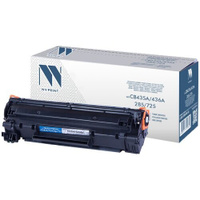 Картридж NV Print CB435A/CB436A/CE285A/725 для HP и Canon, 2000 стр, черный