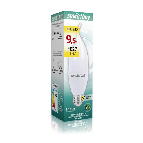 Лампа Smartbuy SBL-C37Can-9_5-30K-E27