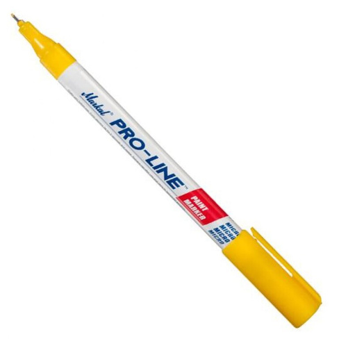 Промышленный маркер-краска Markal с тонким наконечником 0,8 мм, жёлтый