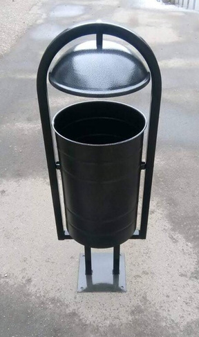 Урна для мусора УС-03, для парков, скверов, кованая