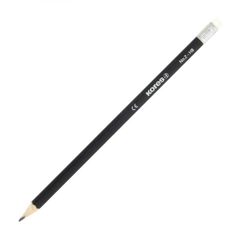 Трехгранный чернографитный карандаш Kores 128909