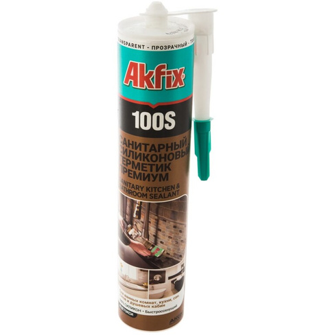 Санитарный герметик для кухни и ванной Akfix 100S
