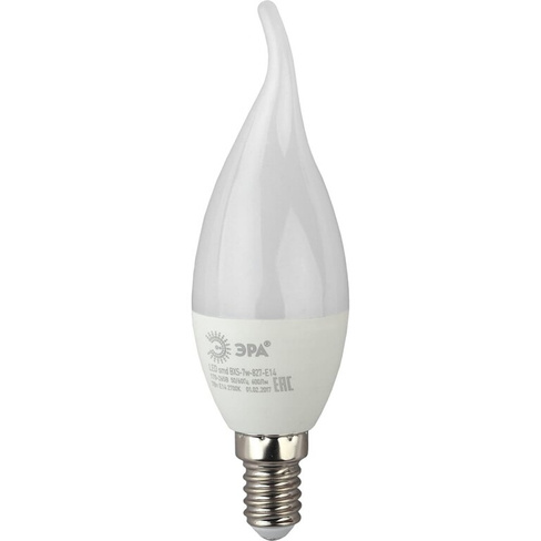 Светодиодная лампа ЭРА LED BXS-7W-827-E14