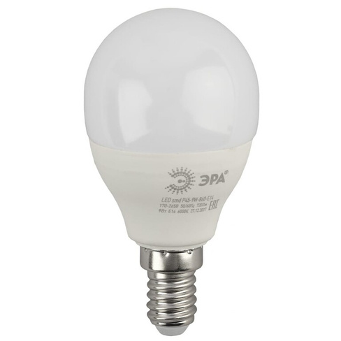Светодиодная лампа ЭРА LED P45-9W-860-E14