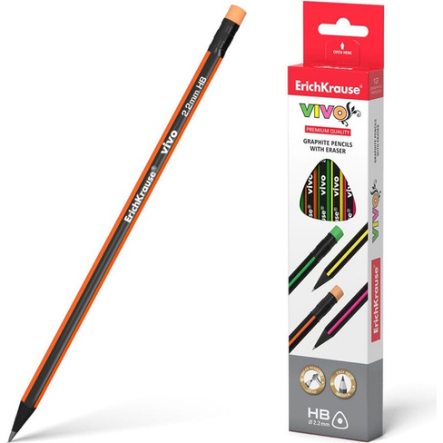 Трехгранный чернографитный карандаш ErichKrause VIVO