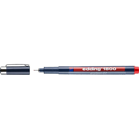 Капиллярная ручка-фломастер для черчения EDDING E-1800-0.1#2