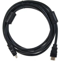 Кабель соединительный аудио-видео PREMIER Telecom, HDMI (m) - HDMI (m) , ver 2.0, 3м, GOLD, ф/фильтр, черный [tcg200f-3m
