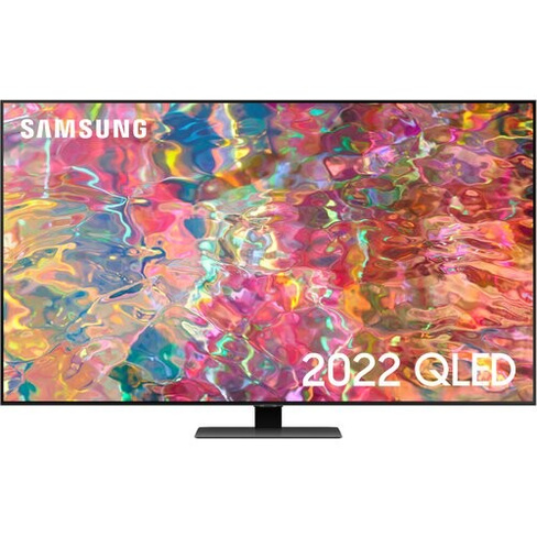 55" Телевизор Samsung QE55Q80BAU 2022 VA, черненое серебро