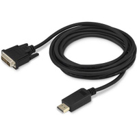 Кабель аудио-видео Buro 1.1v, DisplayPort (m) - DVI-D (Dual Link) (m), 3м, GOLD, черный [bhp dpp_dvi-3]
