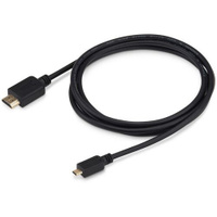 Кабель аудио-видео Buro HDMI 1.4, HDMI (m) - Micro HDMI (m), ver 1.4, 1.8м, черный [microhdmi-hdmi-1.8]