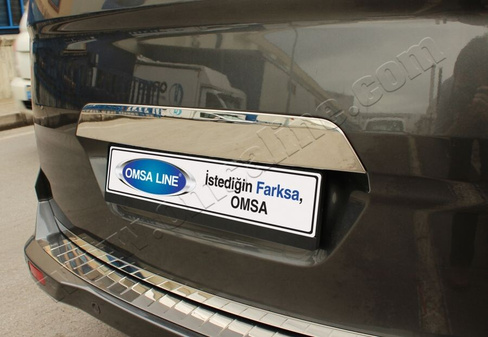 Планка над номером Omsa (нерж.) Ford Courier 2014+