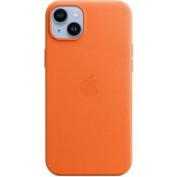 Чехол (клип-кейс) Apple Leather Case with MagSafe A2907, для Apple iPhone 14 Plus, оранжевый [mppf3zm/a]