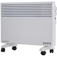 Конвектор Oasis LK-15 (U), 1.5 кВт, 20 м², колеса в комплекте, белый OASIS