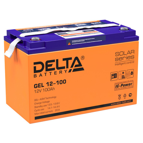 Аккумуляторная батарея для ИБП 12V/100Ah Delta GEL 12-100