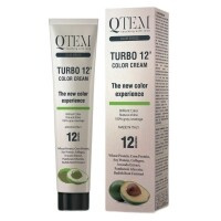 Qtem - Перманентный краситель Turbo 12 Color Cream с восстанавливающими активами, 9.34, 100 мл