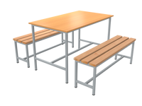 Обеденная группа для рабочих Эконом — СД/Р-ОГ-1200 стол для приема пищи кухонный и скамейки РС-мебель