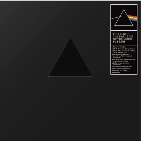Pink Floyd. The Dark Side Of The Moon. 50th Anniversary (2 LP + 2 7" + 2 CD + 2 Blu-ray-Audio + DVD-Audio) Warner Bros.