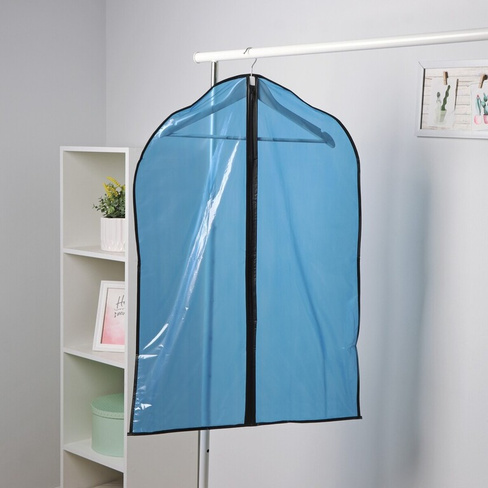 Чехол для одежды доляна, 60×90 см, цвет синий Доляна