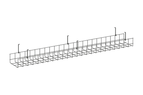 Кабель-канал широкий сетчатый KK-S-120 Антрацит металл