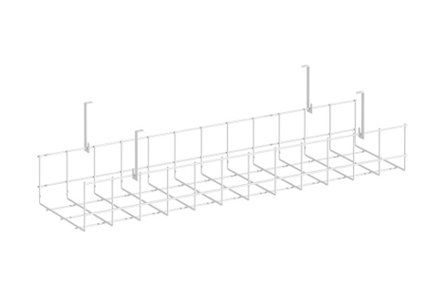 Кабель-канал широкий сетчатый KK-S-60 Белый металл