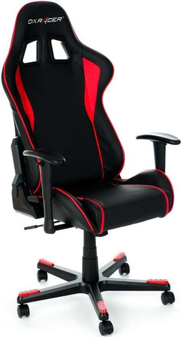 Кресло игровое DXRacer FE08 Экокожа черно-красная (NR)