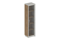 Шкаф для документов (комплект № 8) Wood&Stone СФ-534502 + СФ-535505 Дуб Чарльстон/Бетон Чикаго