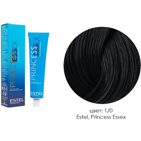 ESTEL Princess Essex крем-краска для волос, 1/0 черный классический, 60 мл