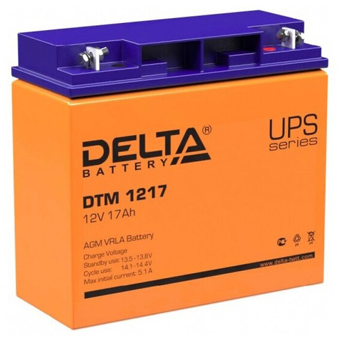 Аккумуляторная батарея для ИБП 12V/17Ah Delta DTM 1217