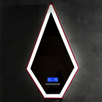 Зеркало ABBER Stein AS6611R 45х80 с подсветкой, красное