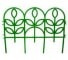 Заборчик садовый металл дл.3 м, выс.0,6 м 5секц. Цветок Зеленый З 19З Ч З
