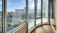 П-образный панорамный балкон Alutech C43, 3000х2700 мм
