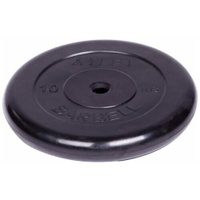 Диск обрезиненный Barbell d 26 мм черный 10,0 кг atletудалить ПО задаче MB Barbell