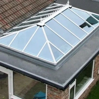 Стеклянная крыша из теплого алюминия, 6 кв.м