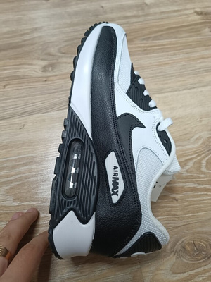 air max 90 white black white