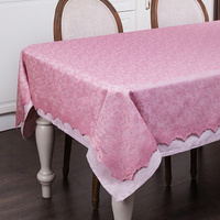 Скатерть + наперон Сandy цвет: пепельно-розовый (160х300 см)