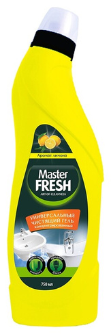 Универсальный чистящий гель концентрированный MASTER FRESH Лимон 750 мл